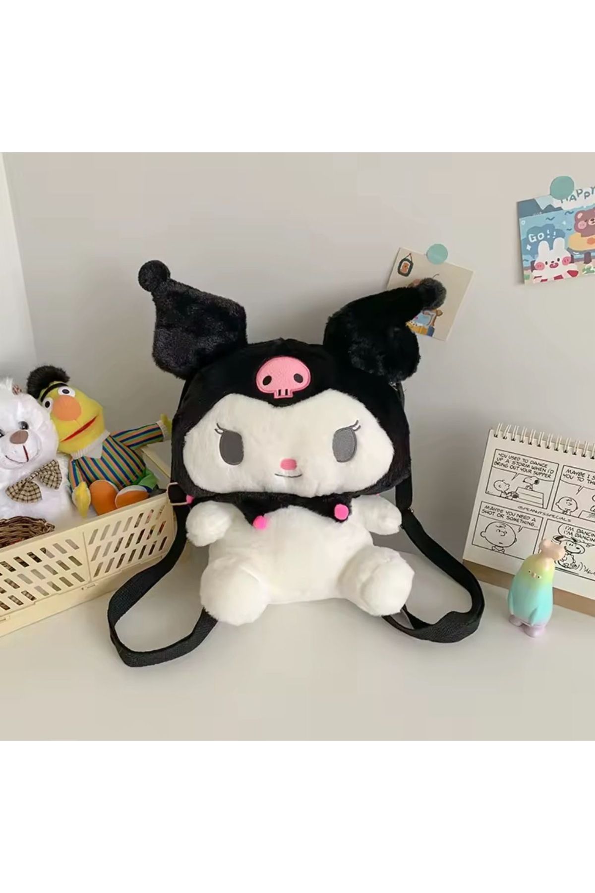 Otantik Home Kawaii peluş sırt çantası Sanrio Cinnamoroll