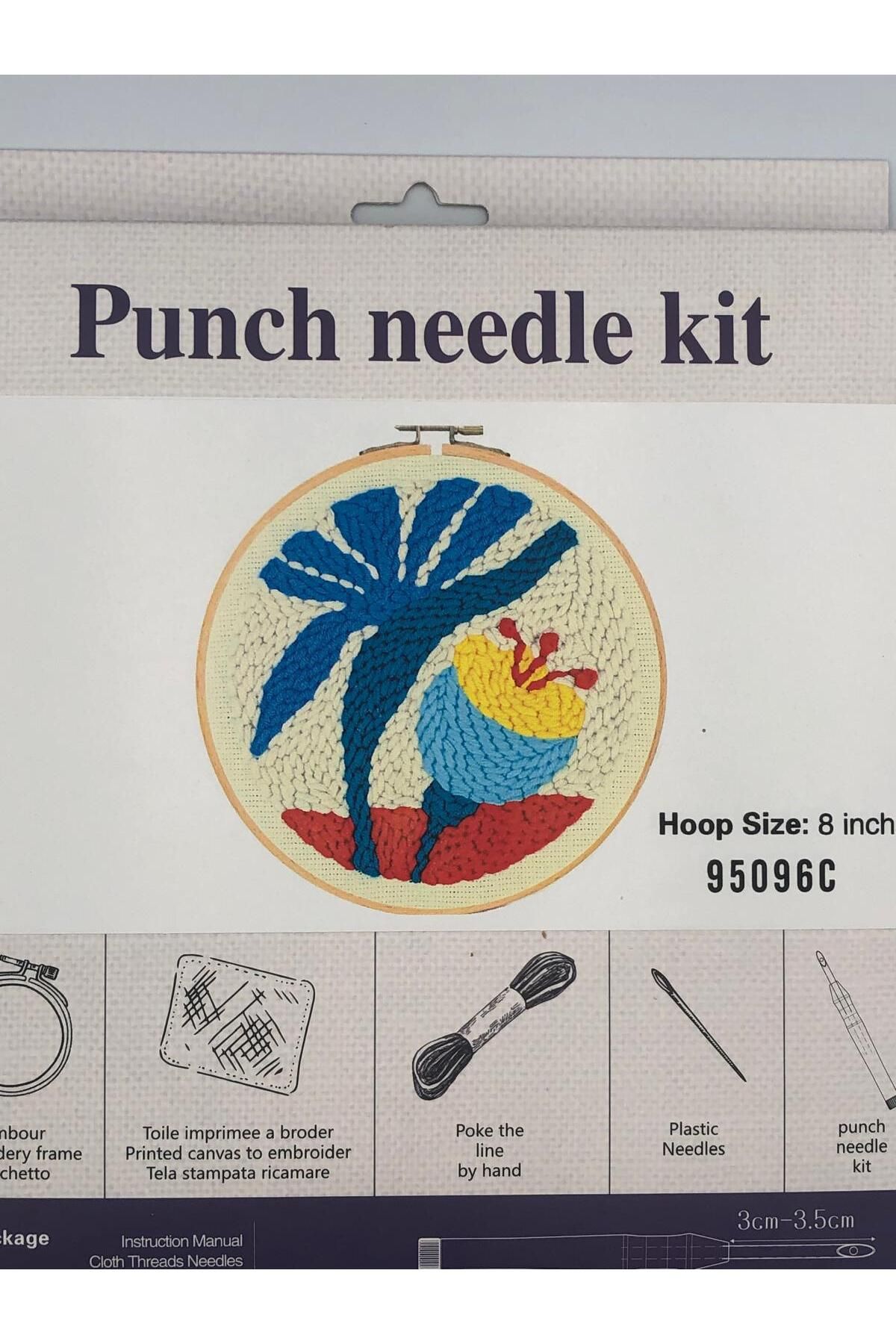 DUCK HOBY Kolay Başlangıç Seviye Yün Punch Kiti, Punch Nakış Seti, Çocuklar İçin Kit, Yün Kiti 95096C