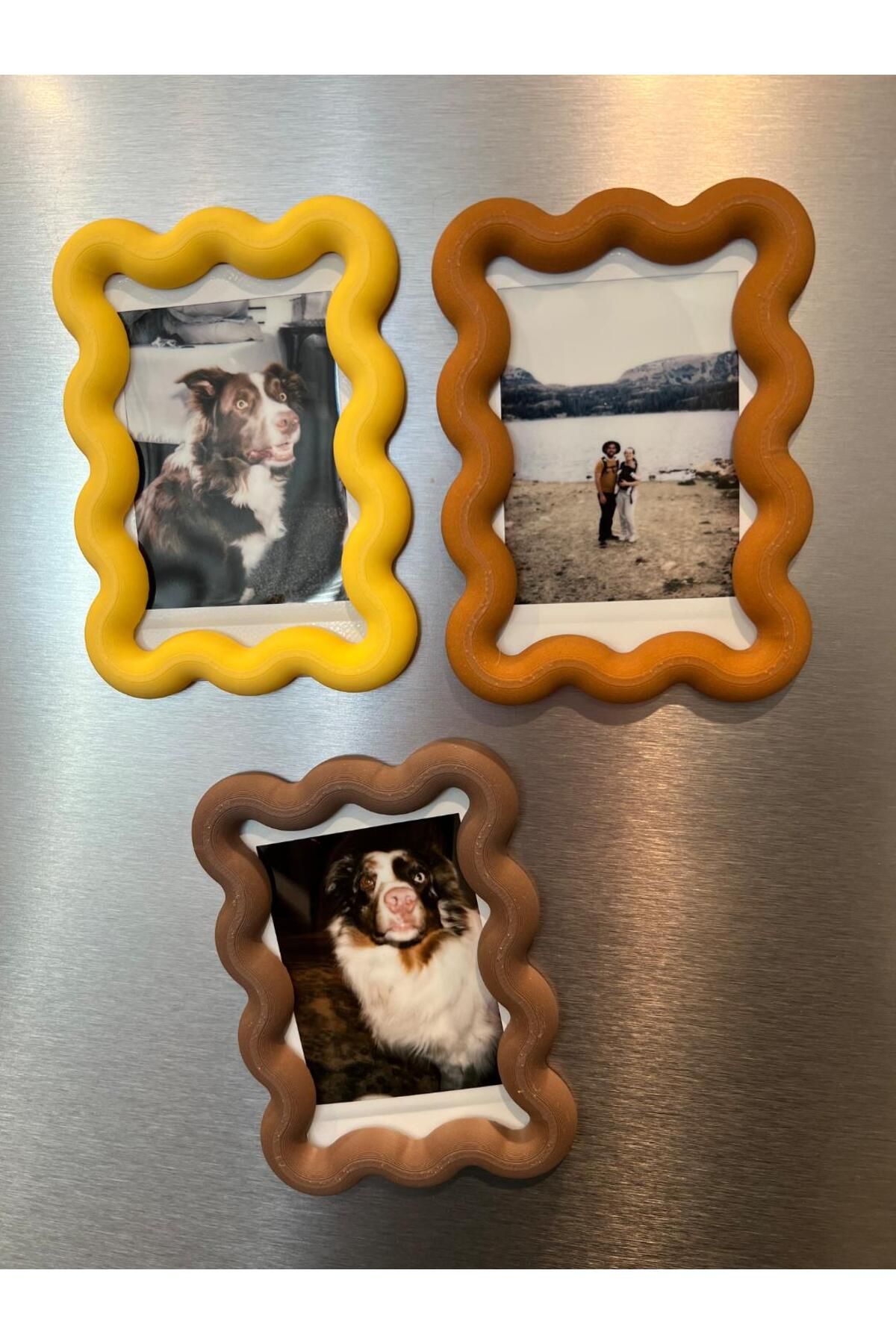 aysatelier Buble Fotoğraf Çerçevesi Magnet Renkli 3'lü