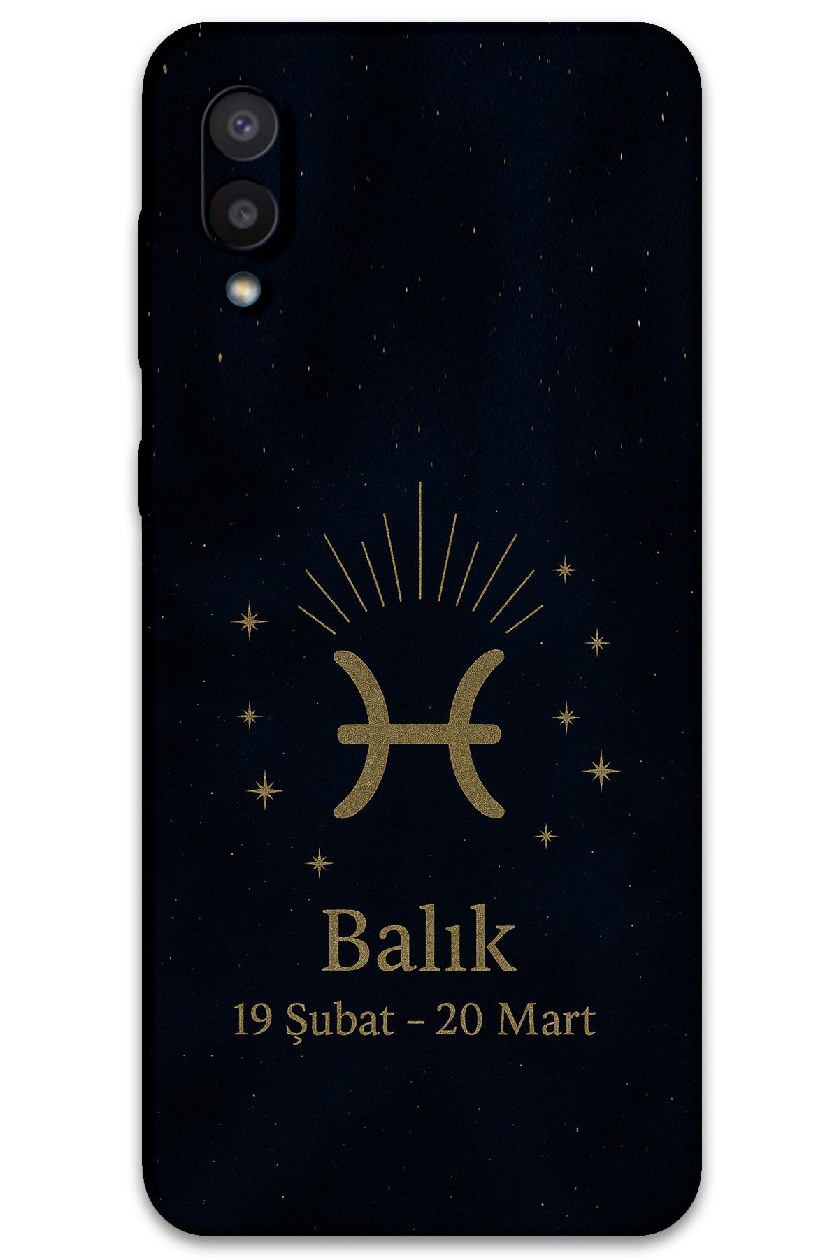 Gramaphone Galaxy A02 Uyumlu Balık Burcu Desenli Telefon Kılıfı + Ekran Koruyucu - 5779