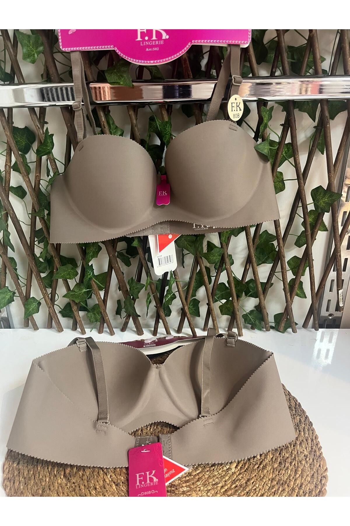 FK 502 Dolgusuz Balenli straplez Lazer Kesim Dikişsiz sütyen