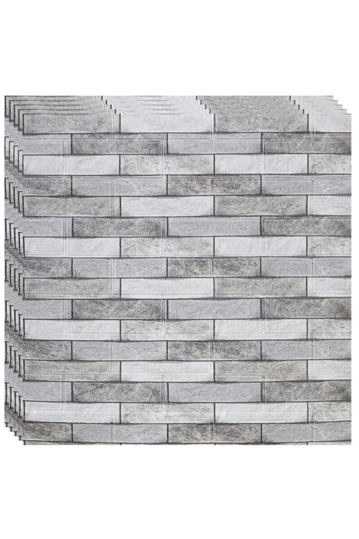 HOZRO-Set of 100 x HOZRO self-adhesive 3D wallpaper, Brick imitation pattern 4