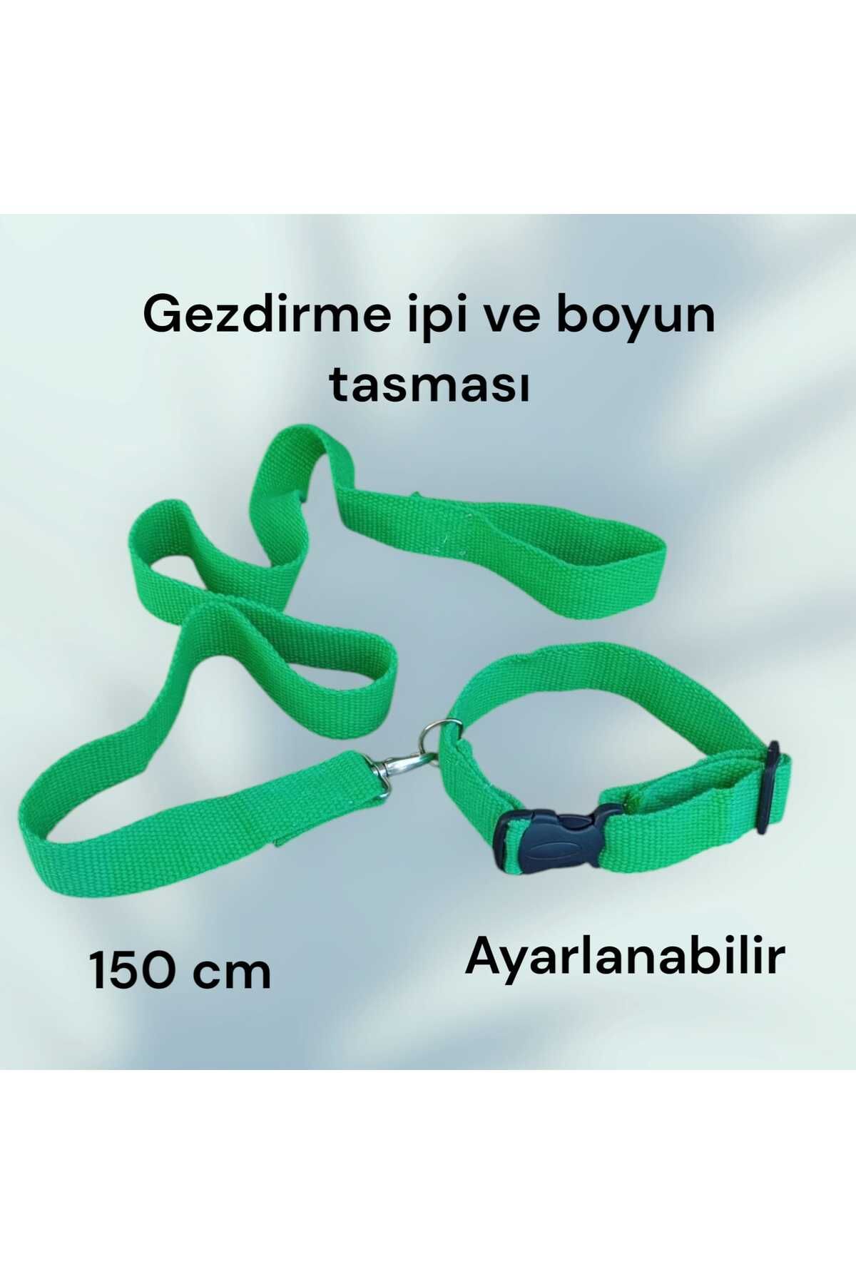 LUCKY 2'li set ,150 cm Köpek Gezdirme İpi ,Boyun Tasması ,Köpek Gezdirme Kayışı ,Mr. Lucky Pets