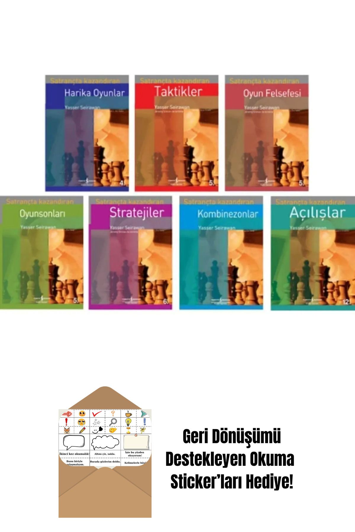 TÜRKİYE İŞ BANKASI KÜLTÜR YAYINLARI Satrançta Kazandıran Serisi 7 Kitap Set