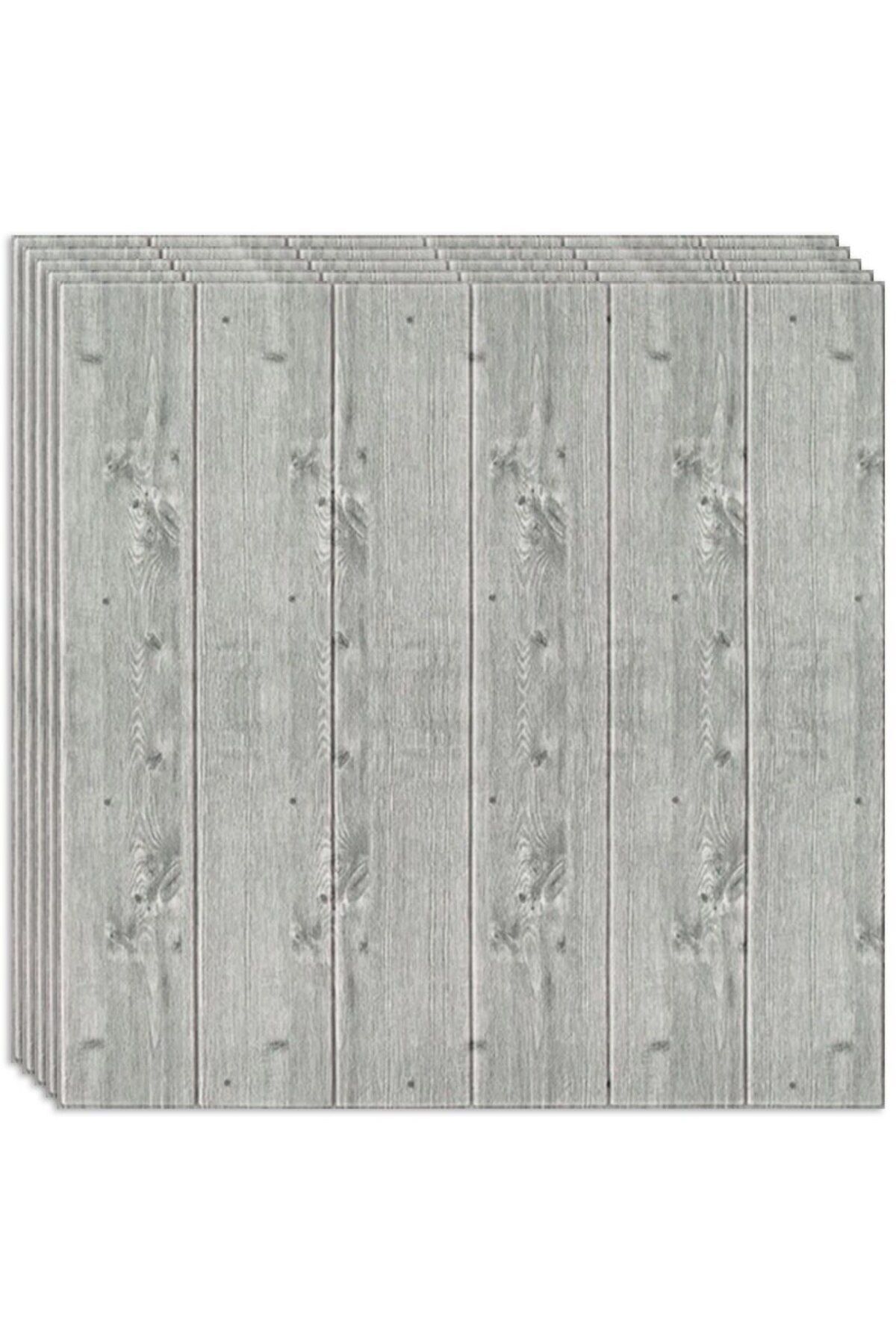 HOZRO-Set of 50 x HOZRO self-adhesive 3D wallpaper, imitation wood panel pattern 4