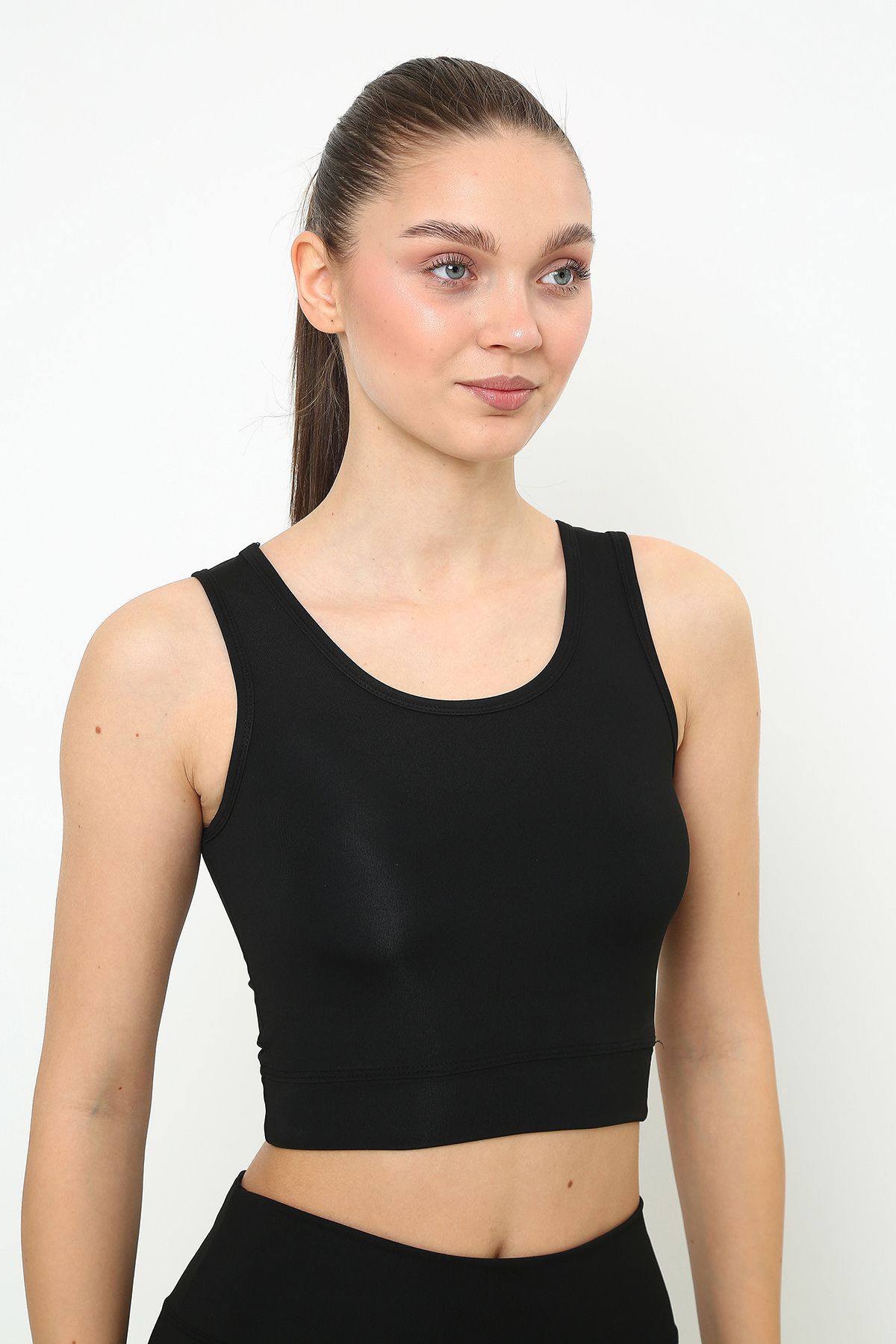 OPENDO Askılı Body Crop Top Üst