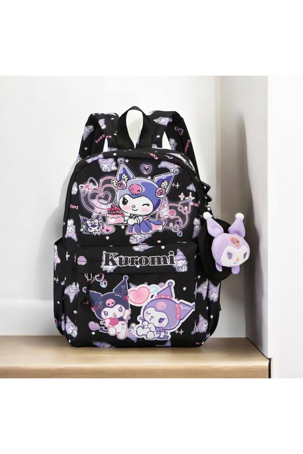 JOJO KIDS kuromi çocuk sırt çantası , su geçirmez kumaş çanta