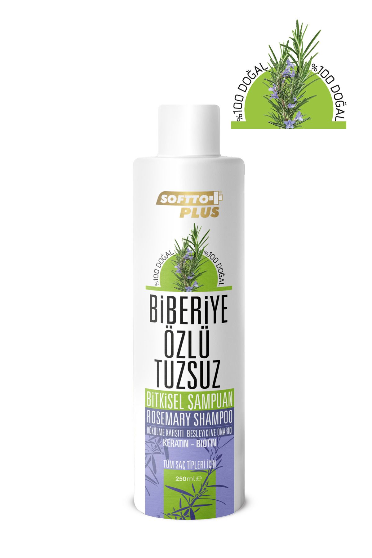 Softto Plus Biberiye Şampuanı Dökülme Karşıtı Ve Hızlı Uzamaya Yardımcı Keratin, Biotin 250 ml