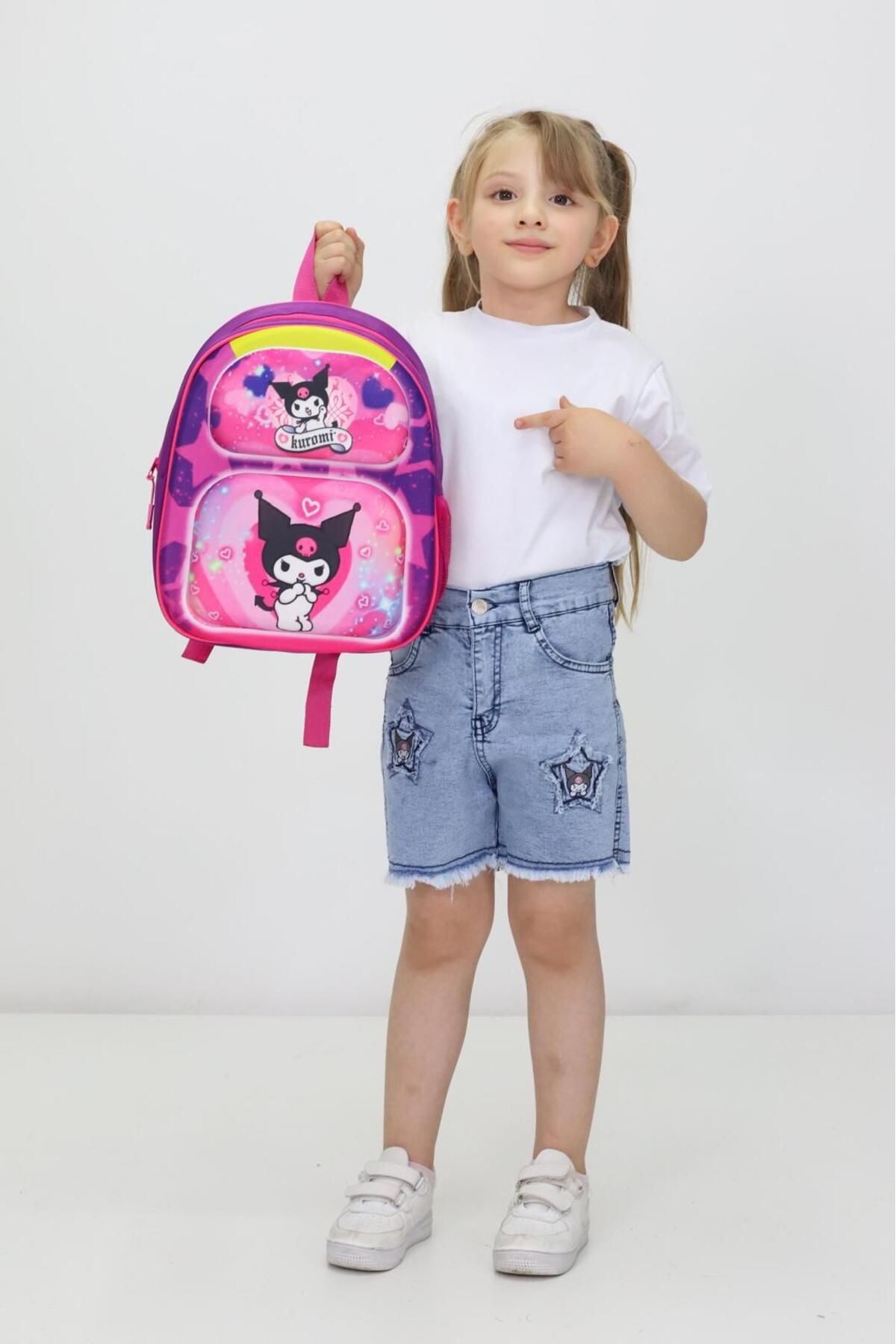 Probag Kuromi Temalı Sevimli Ortopedik Anaokulu ve İlkokul Çantası