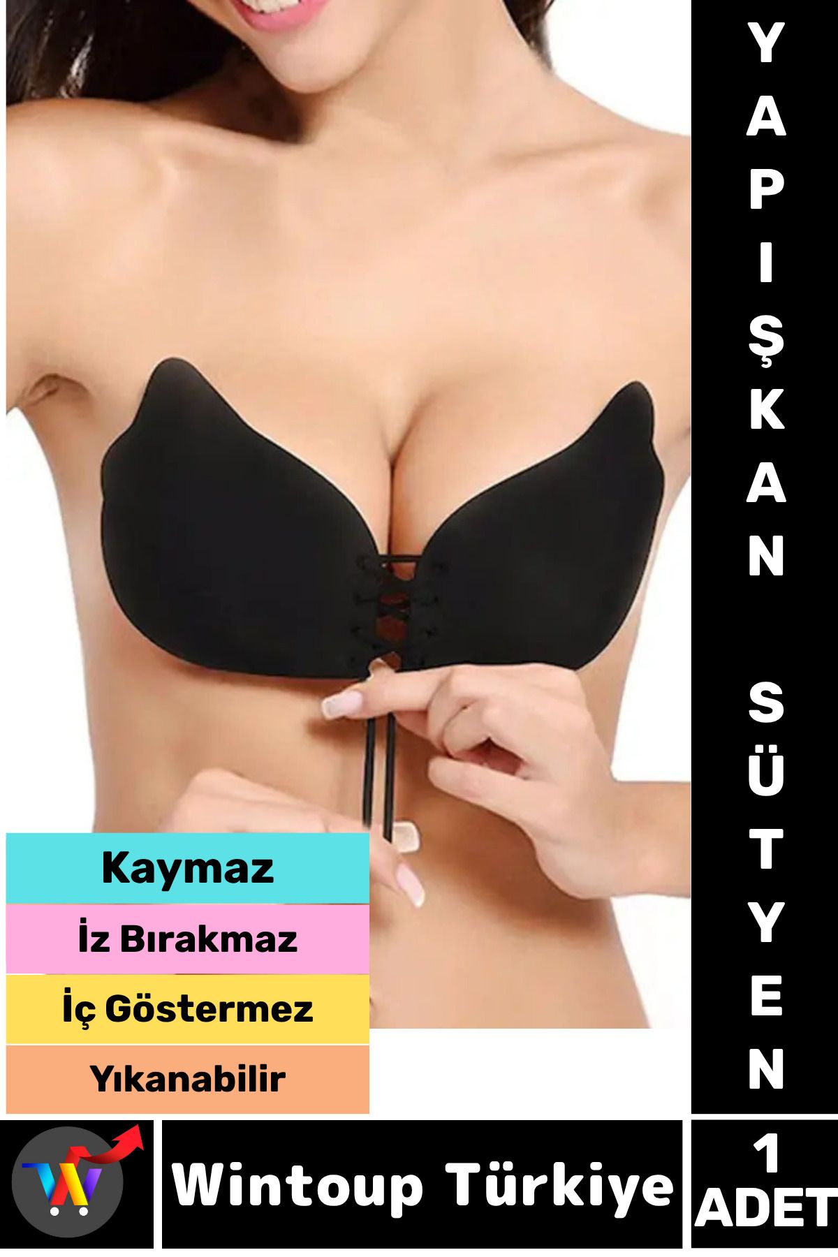 Wintoup İz Bırakmaz Kaymaz Göğüs Dikleştiren Dolgun Gösteren Toparlayan Göğüs Ucu Kapatıcı Yapışkan SÜTYEN