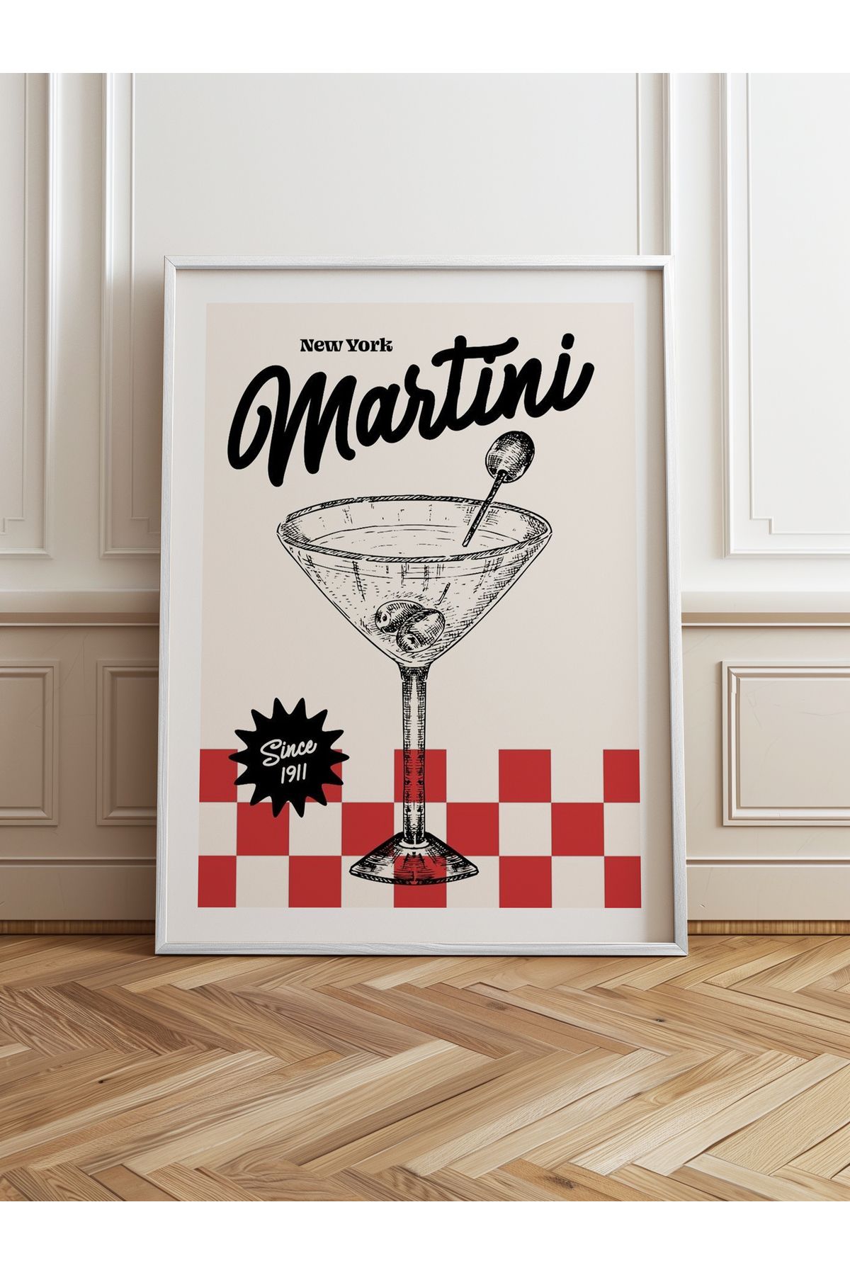 HOMEPACK Tekli Ahşap Çerçeveli Tablo Tek Parça Poster Tablo TK758-1