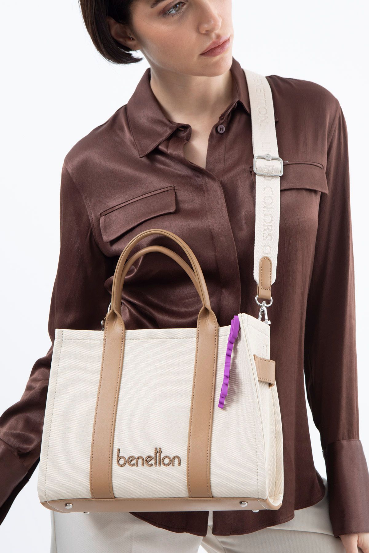 United Colors of Benetton KADIN EL ÇANTASI BNT_1526 STD Bej
