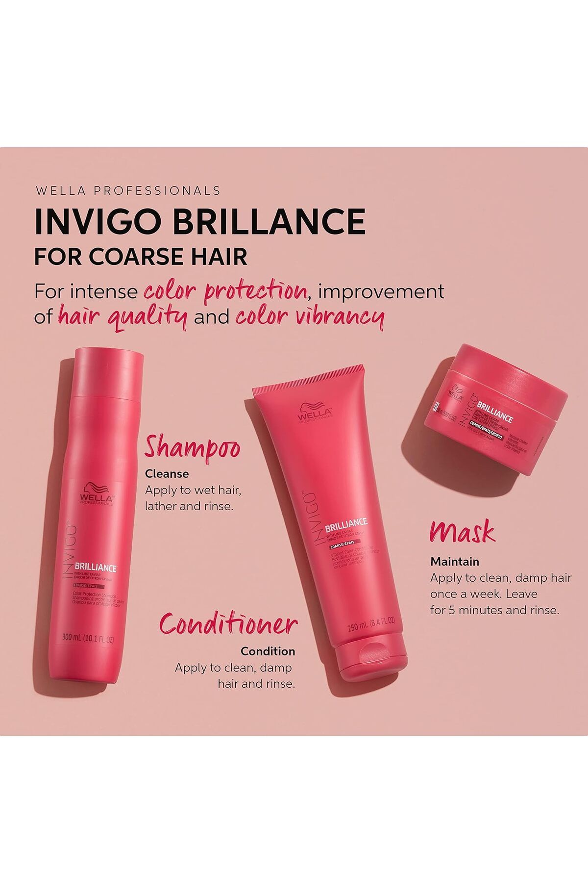 ماسک مو مردانه و زنانه INVIGO COLOR BRILLIANCE تغذیه MASKE150ML HAIRBOSS Wella