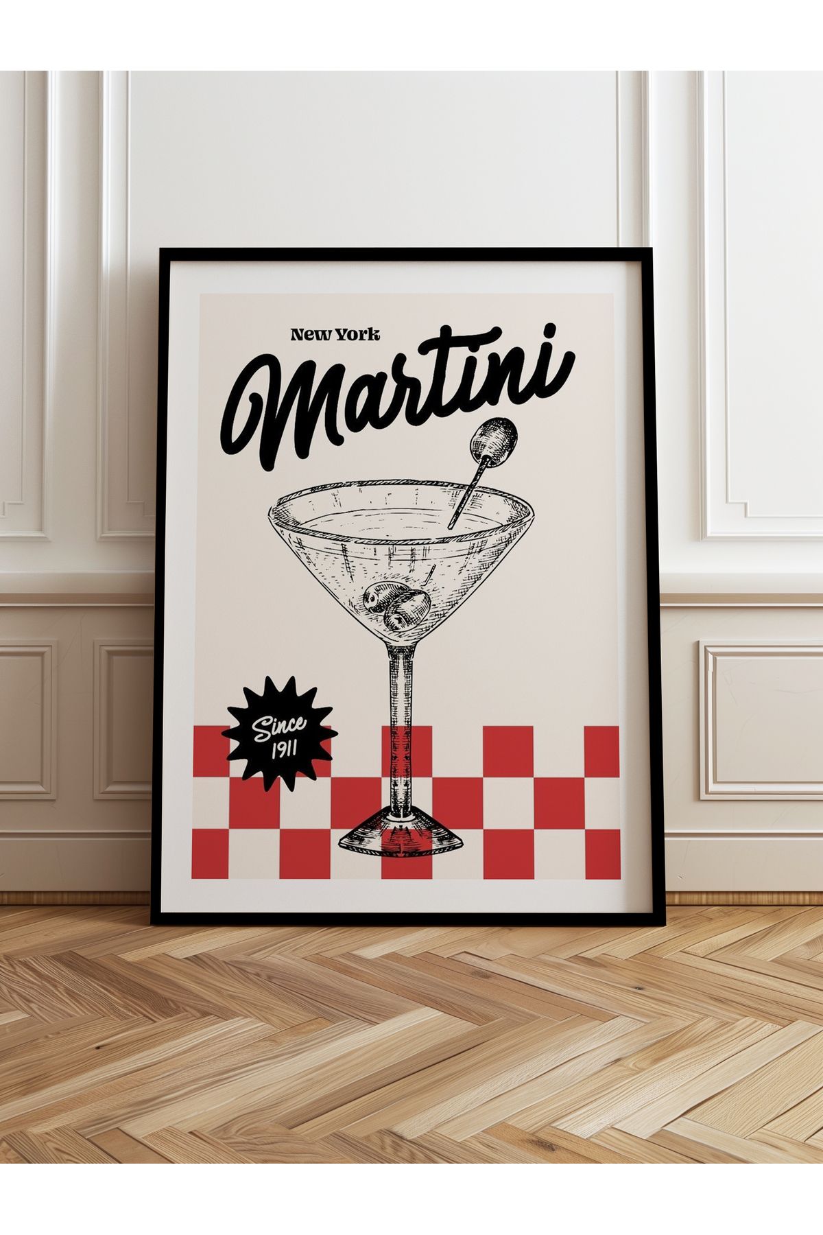 HOMEPACK Tekli Ahşap Çerçeveli Tablo Tek Parça Poster Tablo TK758-1