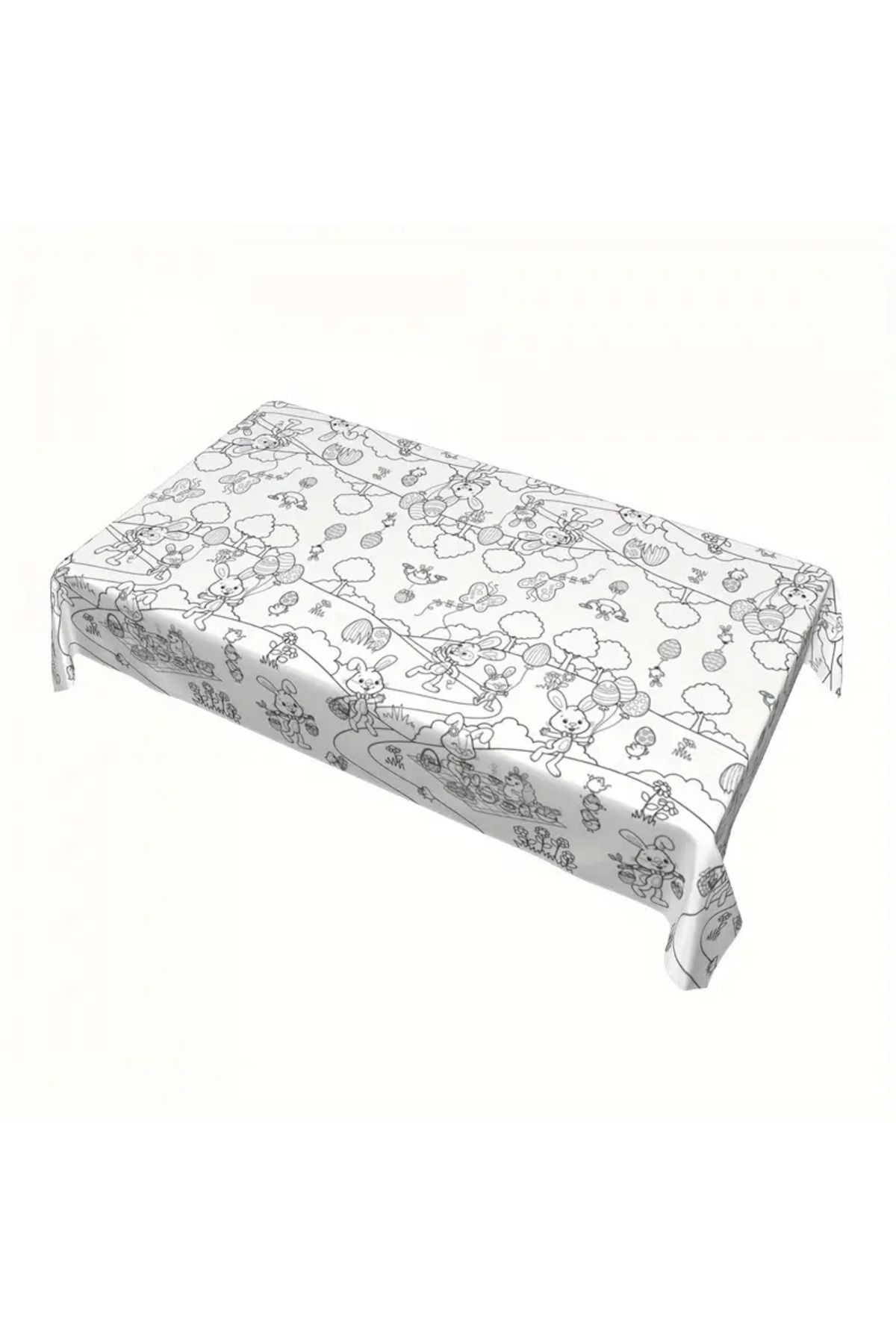 TetraRosa Su Geçirmez Makinada Yıkanabilir Tekrar Boyanabilir Boyama Örtüsü Eğitici Oyun Halısı 129.54x177.8cm