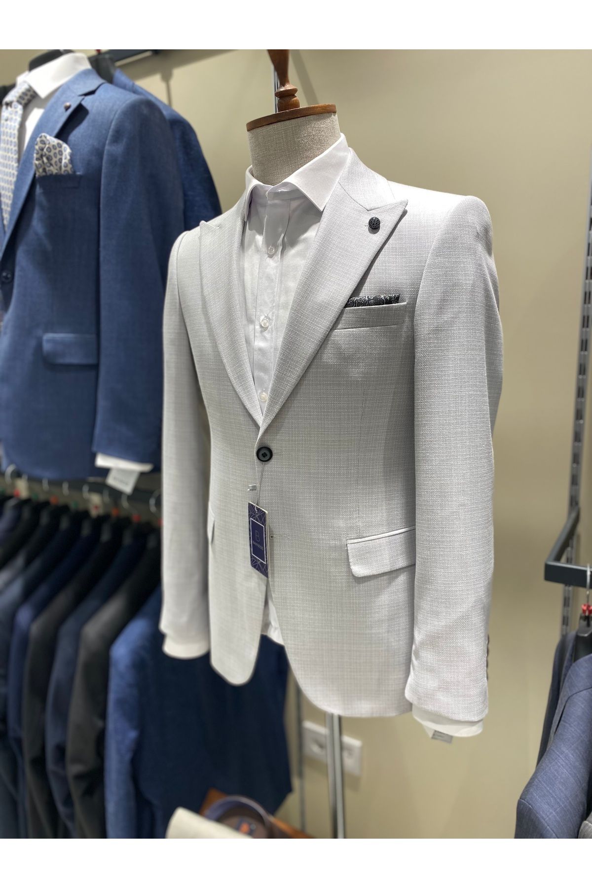 BAYNESS Slimfit bleyzır tek ceket