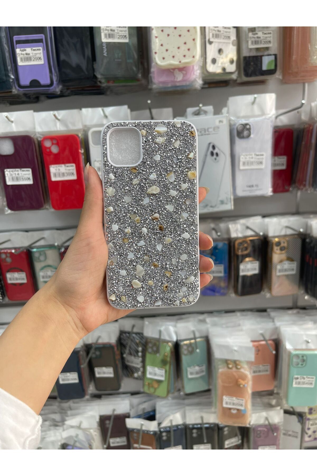 TECNOTREND İPHONE11 UYUMLU PARLAK TAŞLI TASARIM PIRLANTA KAPAK