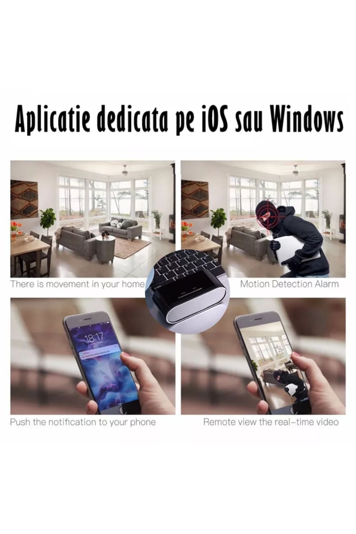 REVOSE-Mini Spy Camera ™, Wi-fi, Ip, Hidden in Alarm Clock,, 32gb Micro Sd Card Included 8