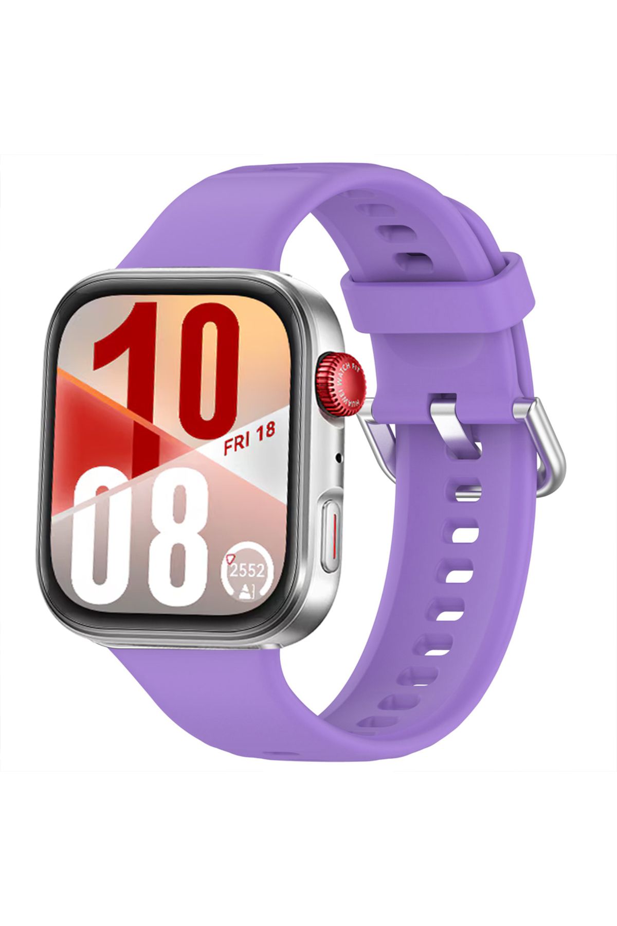 Sneezy Huawei Watch Fit 4 Fit 4 Pro İle Uyumlu Dikiş Desenli Metal Tokalı Dokuma Silikon Kordon