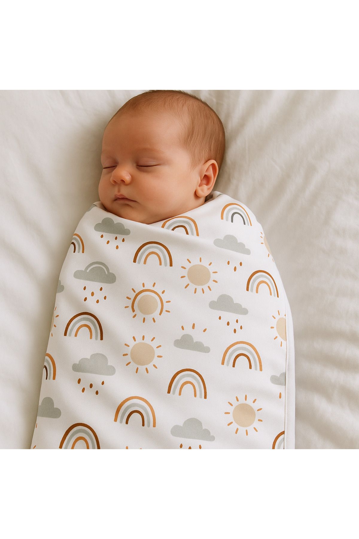 ANNELIESSE BABY Gökkuşağı desenli %100 cotton bebek battaniye