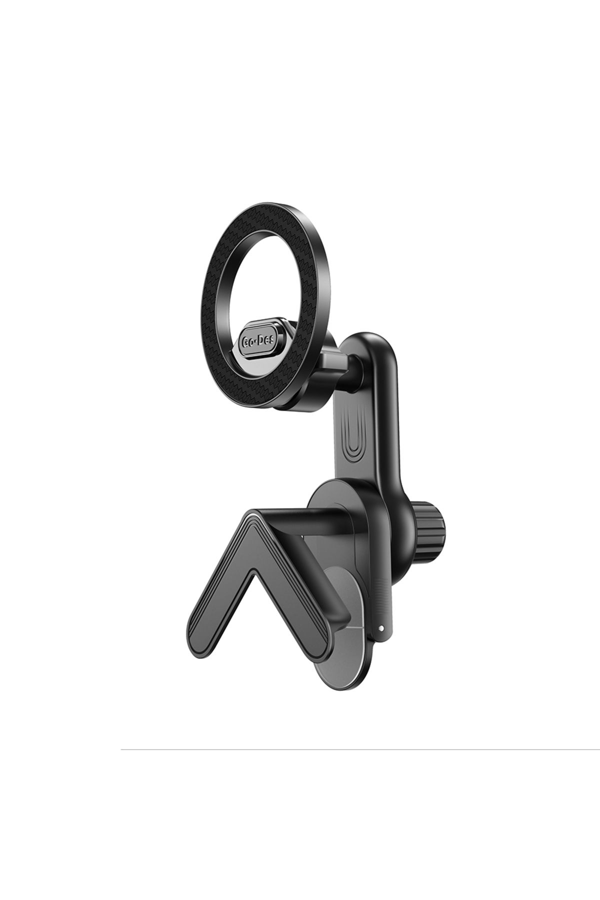 Go-Des Go Des GD-HD337 360 Dönebilen Başlıklı V Köşeli Laptop - Monitör Telefon Tutucu Siyah