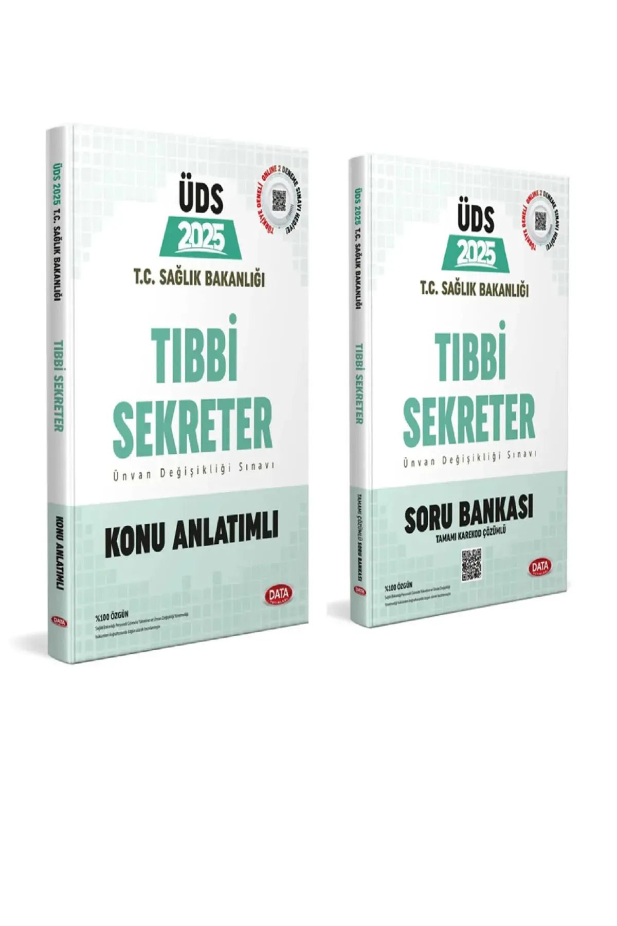 Data Yayınları ÜDS 2025-26 Sağlık Bakanlığı Tıbbi Sekreter Konu VE Soru 2 KİTAP Unvan Değişikliği Data