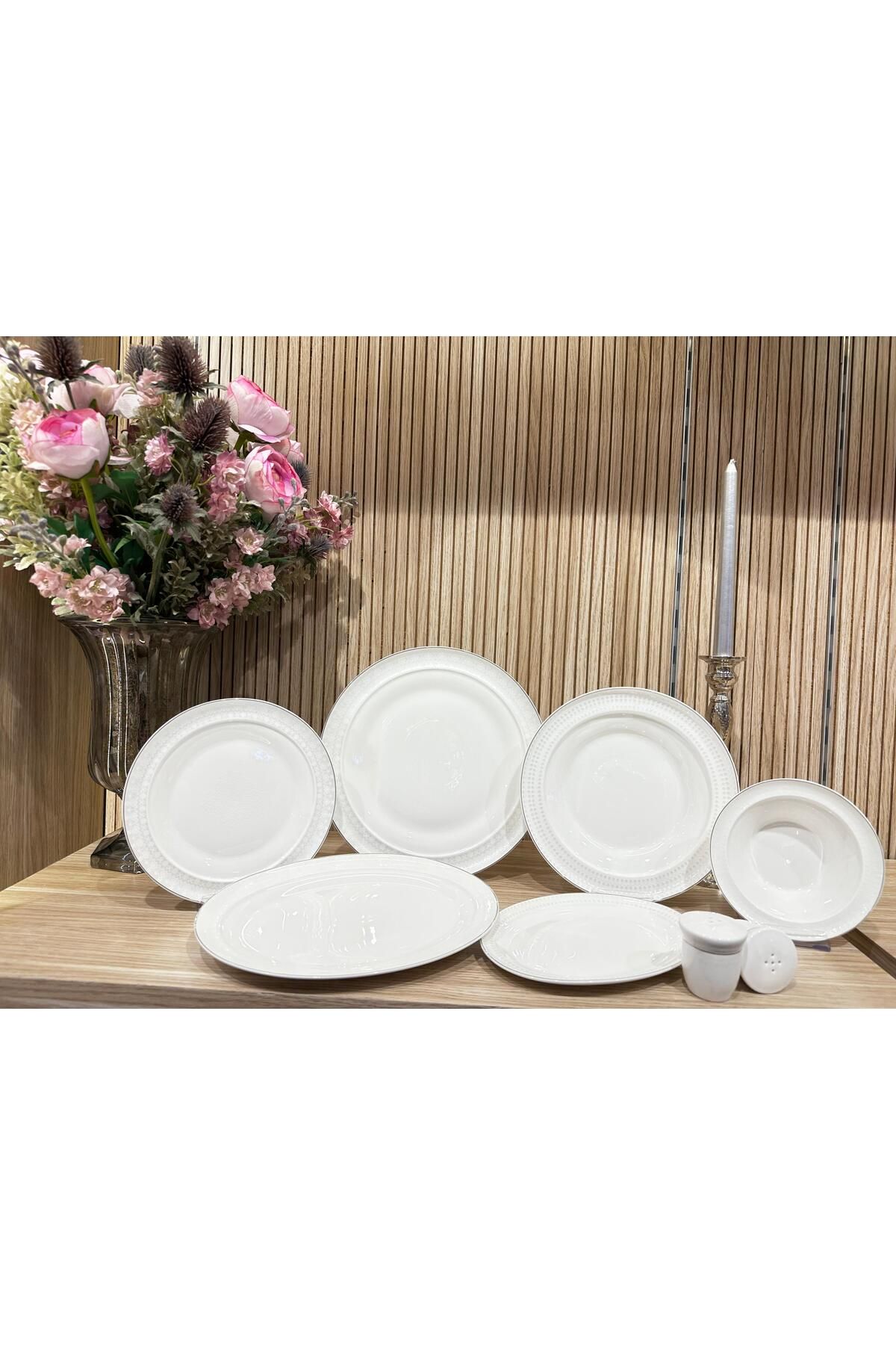 Twinkle Starlight 28 Parça Bone Porselen Yemek Takımı - PLT01