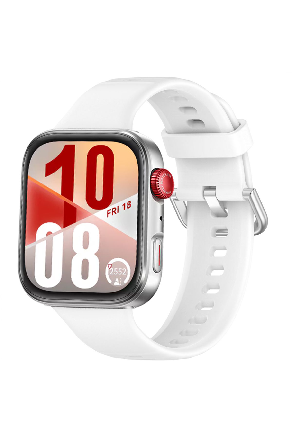 Sneezy Huawei Watch Fit 4 Fit 4 Pro İle Uyumlu Dikiş Desenli Metal Tokalı Dokuma Silikon Kordon