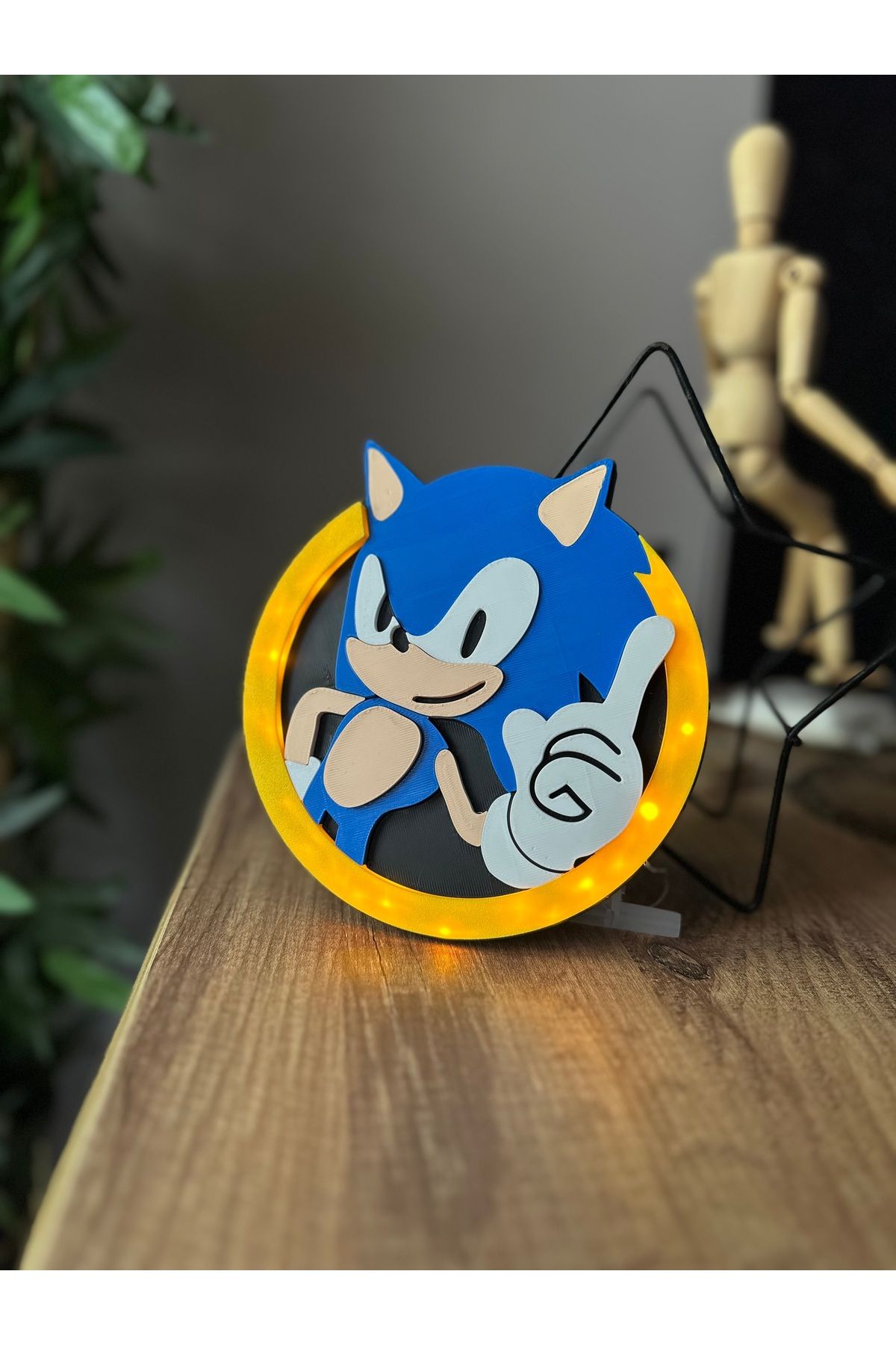 Melodyone Sonic the Hedgehog masa süsü biblo ledli