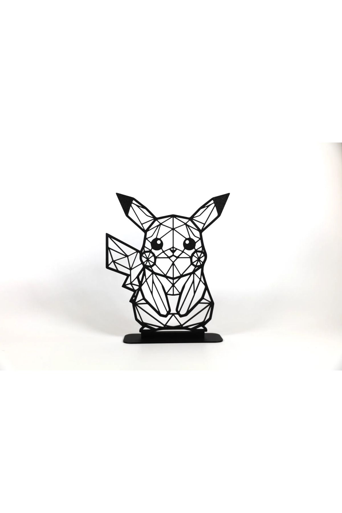 EmAy3d Geometric Çizim Pikachu Masa Üstü Stand Biblo – Şık ve Modern 3D Dekor