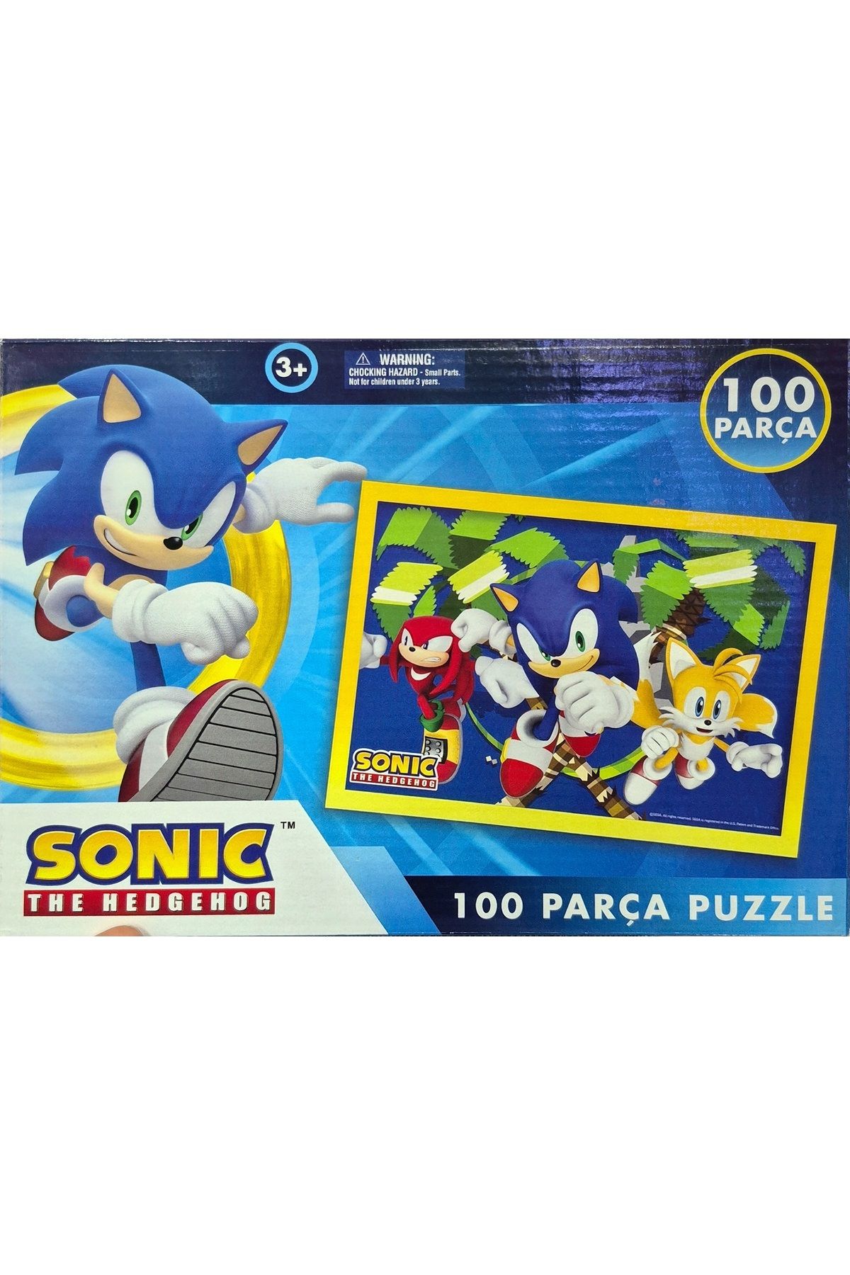 LAÇO KİDS Sonic The Hedgehog 100 Parça Puzzle SO7822