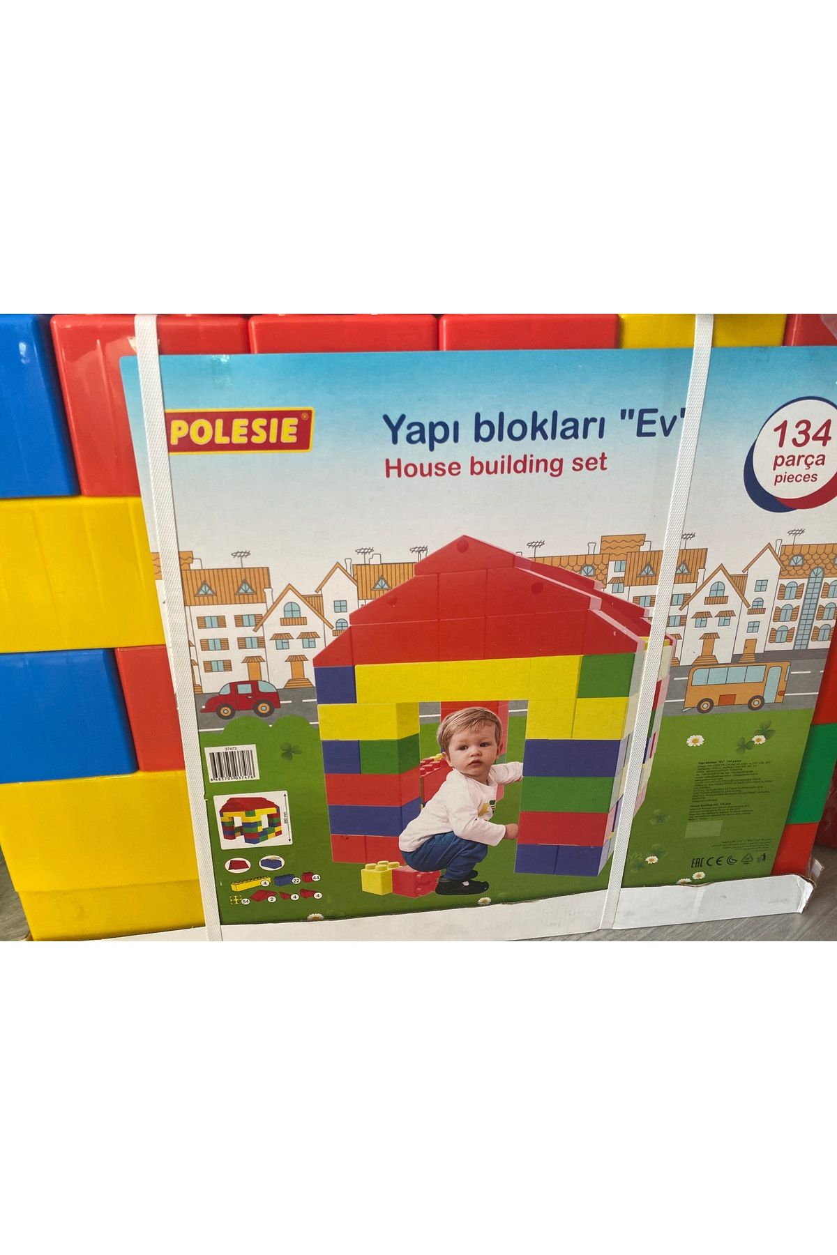 Toys 134 parça yapı blokları ev
