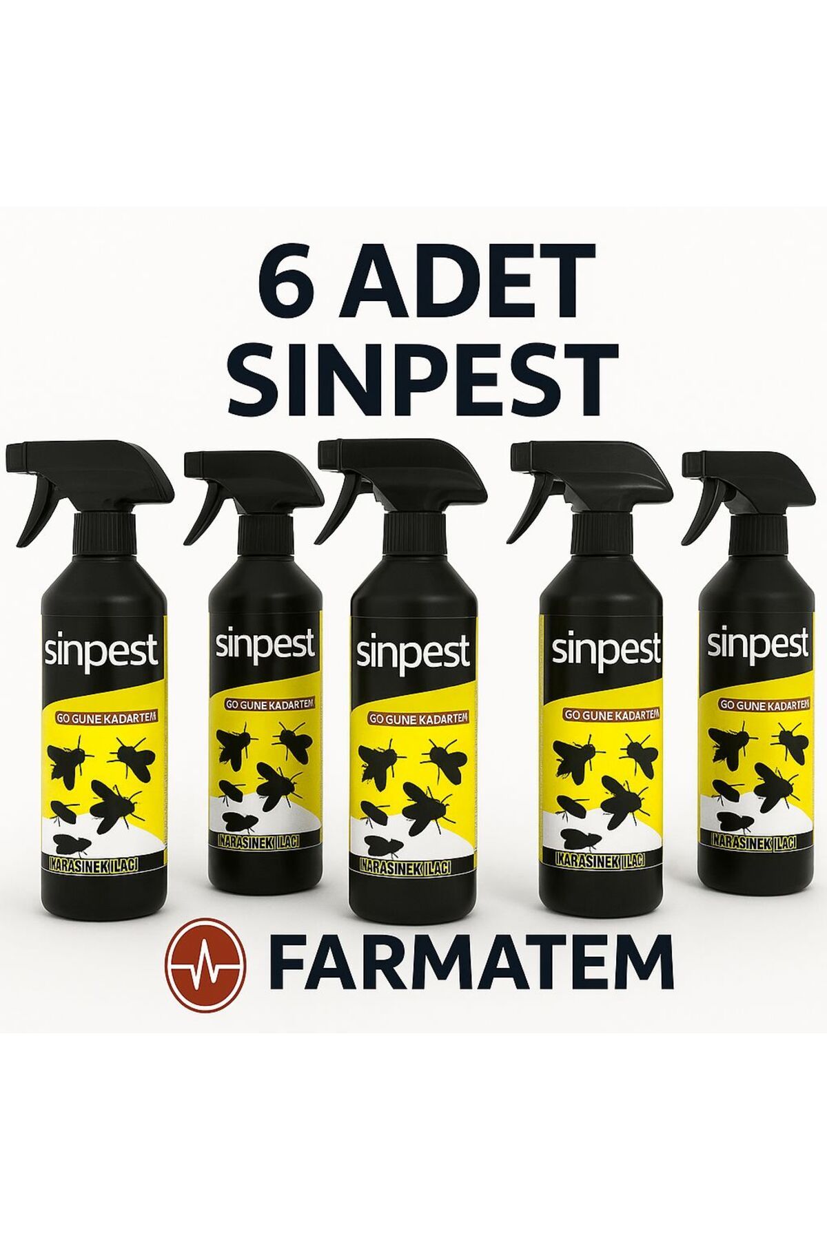 SİNPEST Sinpest Kara Sinek Ve Haşere Ilacı 6 Adet 500ml