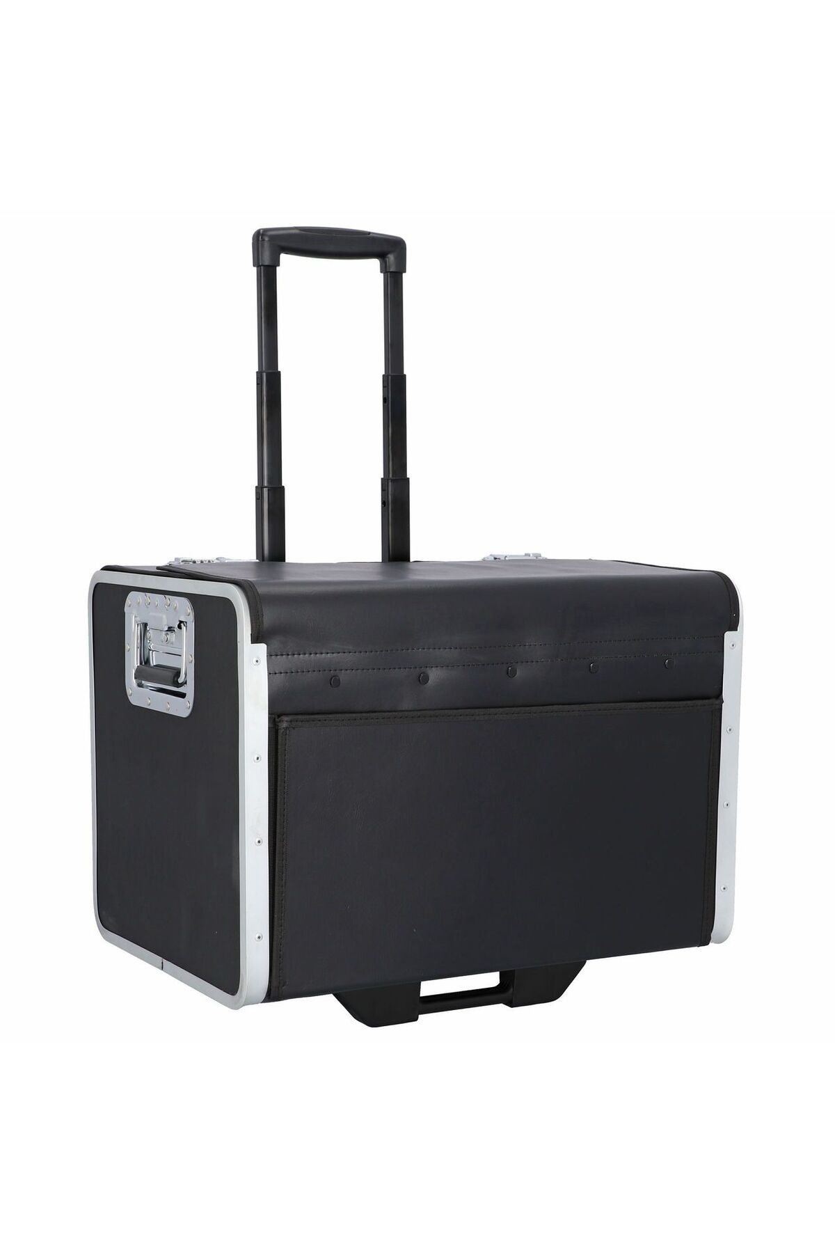 Alassio 54 cm 2 Tekerlekli Dayanıklı Pilot Çantası, Siyah, Arretierbarer Griff, Alüminyum Çerçeve