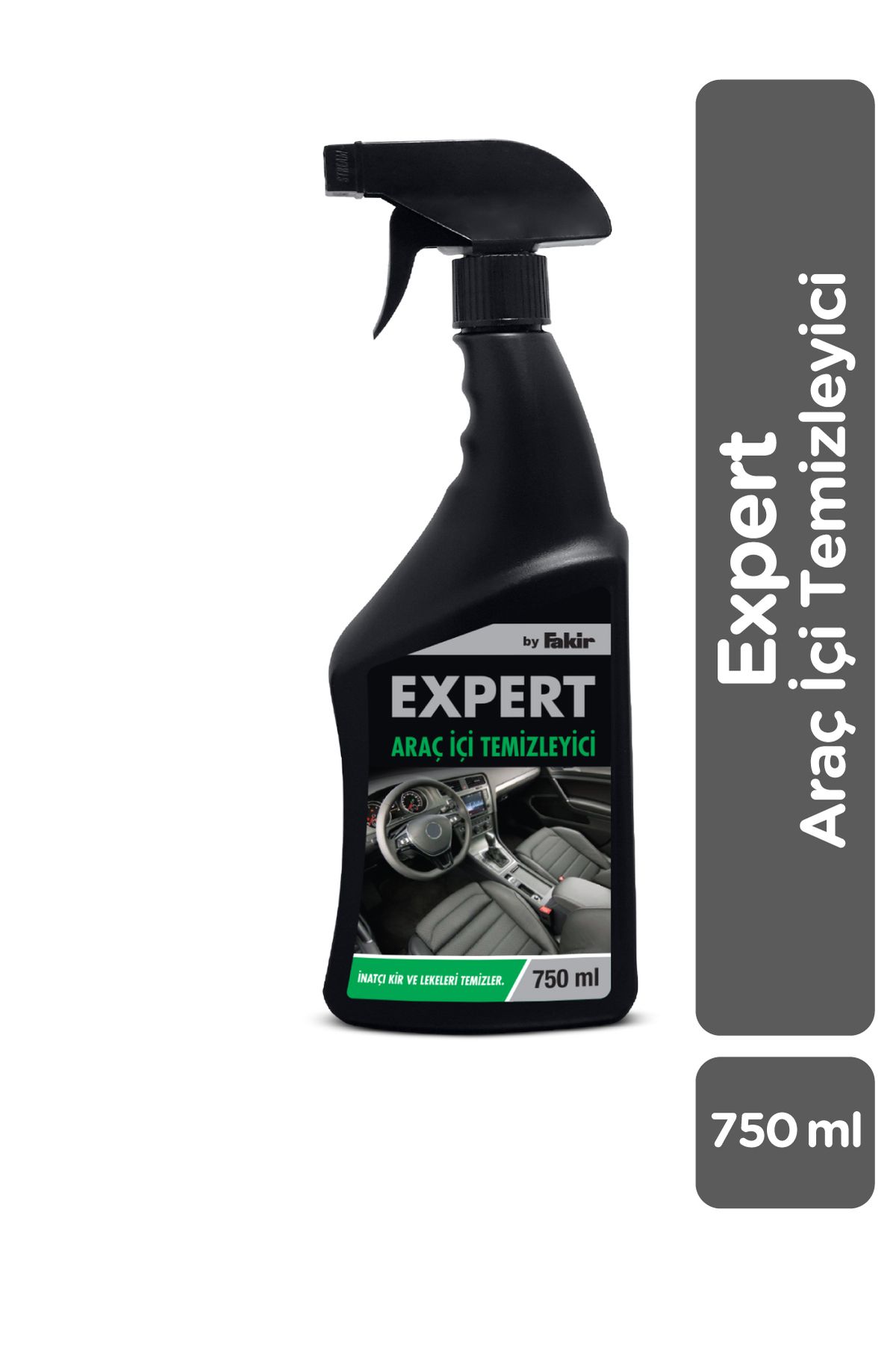Expert by Fakir Araç İçi Temizleyici Sprey 750 ml – Kumaş, Deri, Plastik Yüzeyler İçin Güçlü Temizlik & Ferah Koku