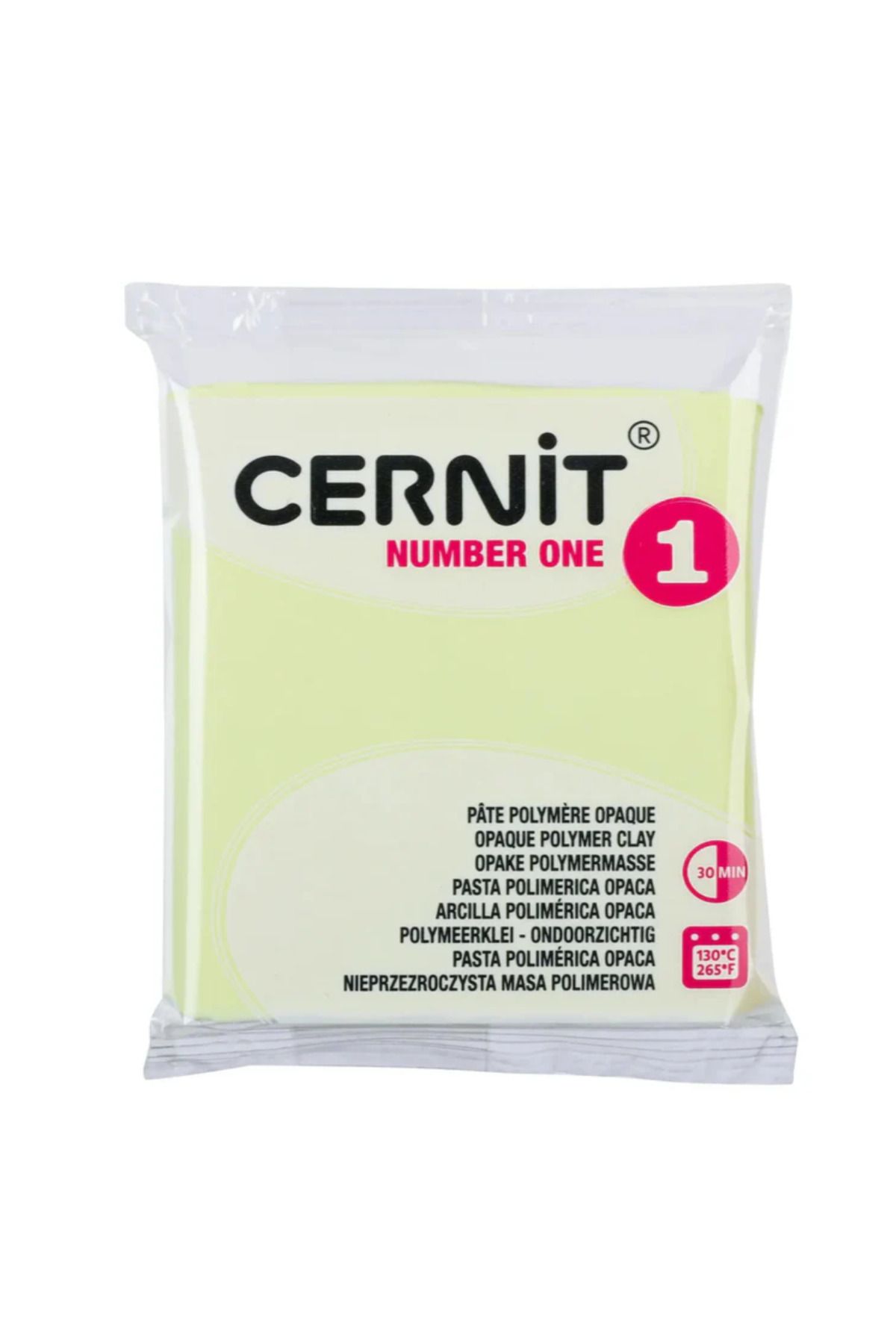 Cernit Number One Polimer Kil 56gr Pastel Yellow 731