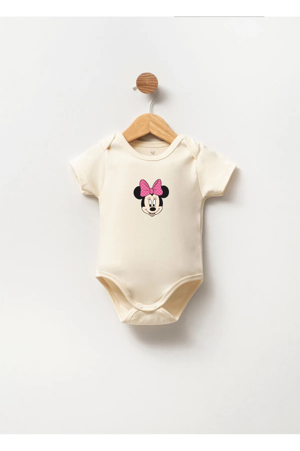 Naive Baby %100 Pamuklu Bebek Body - Mickey Mouse Zıbın - Bebek Zıbın Badi