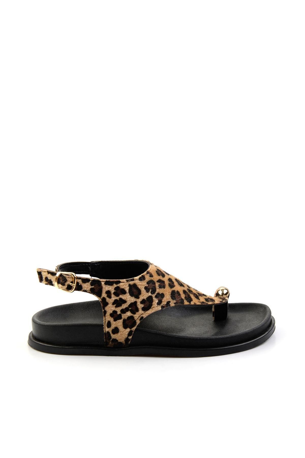 Bambi Leopar Kadın Sandalet K05503260104