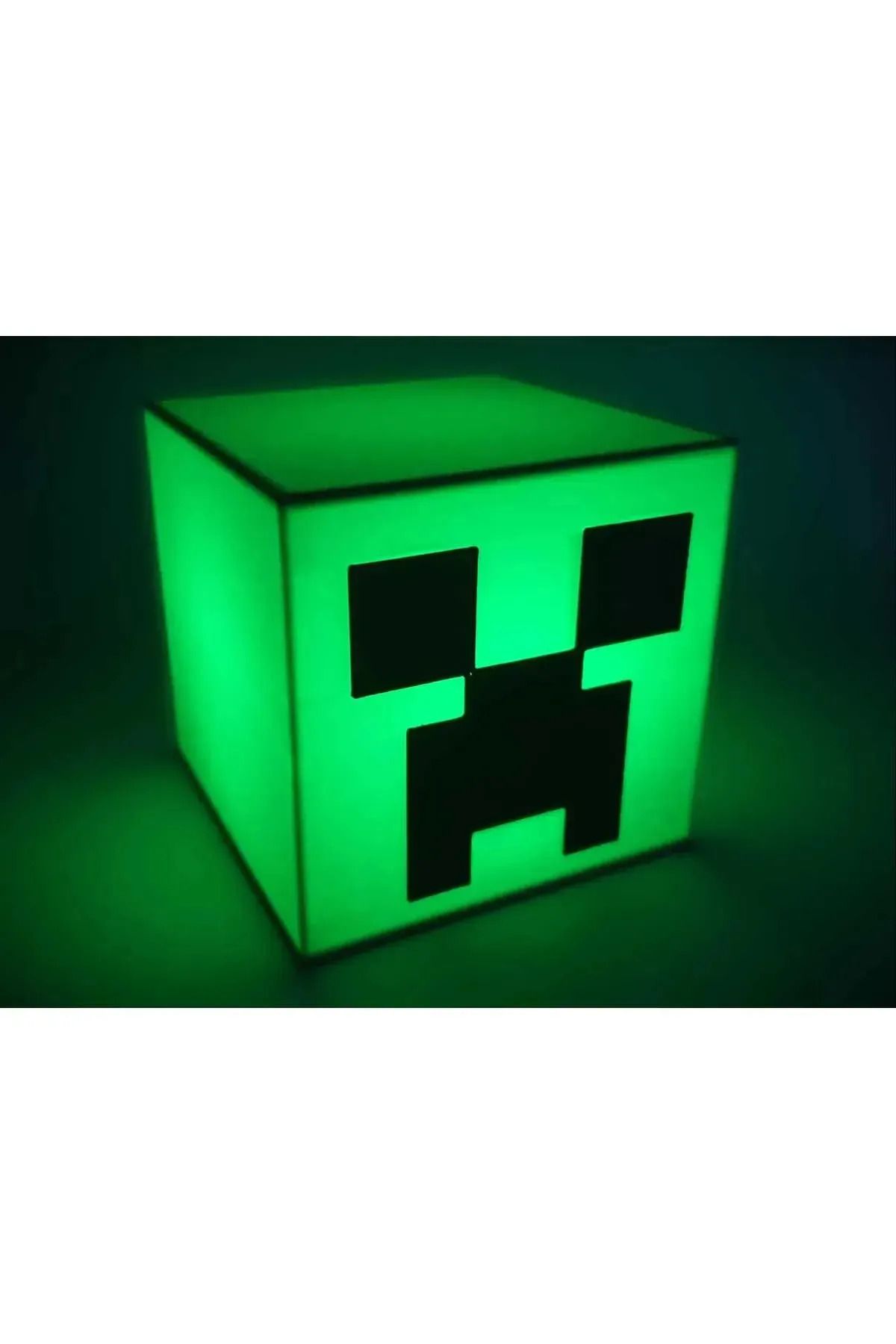 3dprint.market Minecraft Creeper Led lighbox masa lambası - Pilli