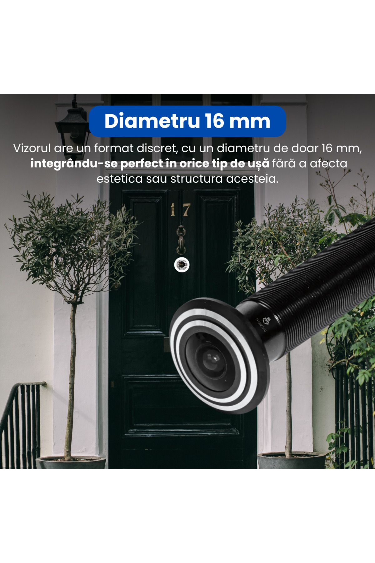 Spionescu-Smart door viewer with 1080P video camera, dual band 2.4G/5G WiFi, PIR motion sensor, two-way audio 6