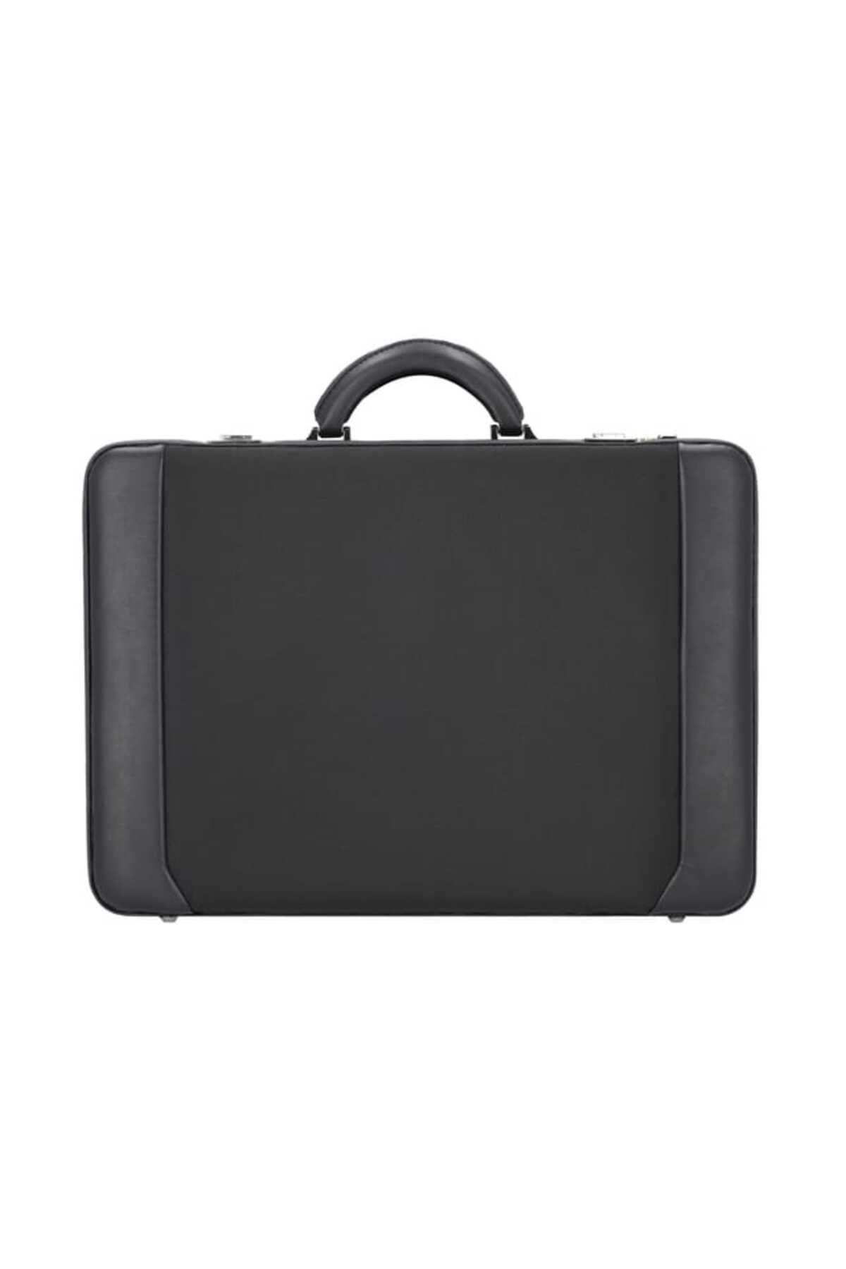 Alassio Modica 45 cm Laptop Bölmeli Siyah Evrak Çantası