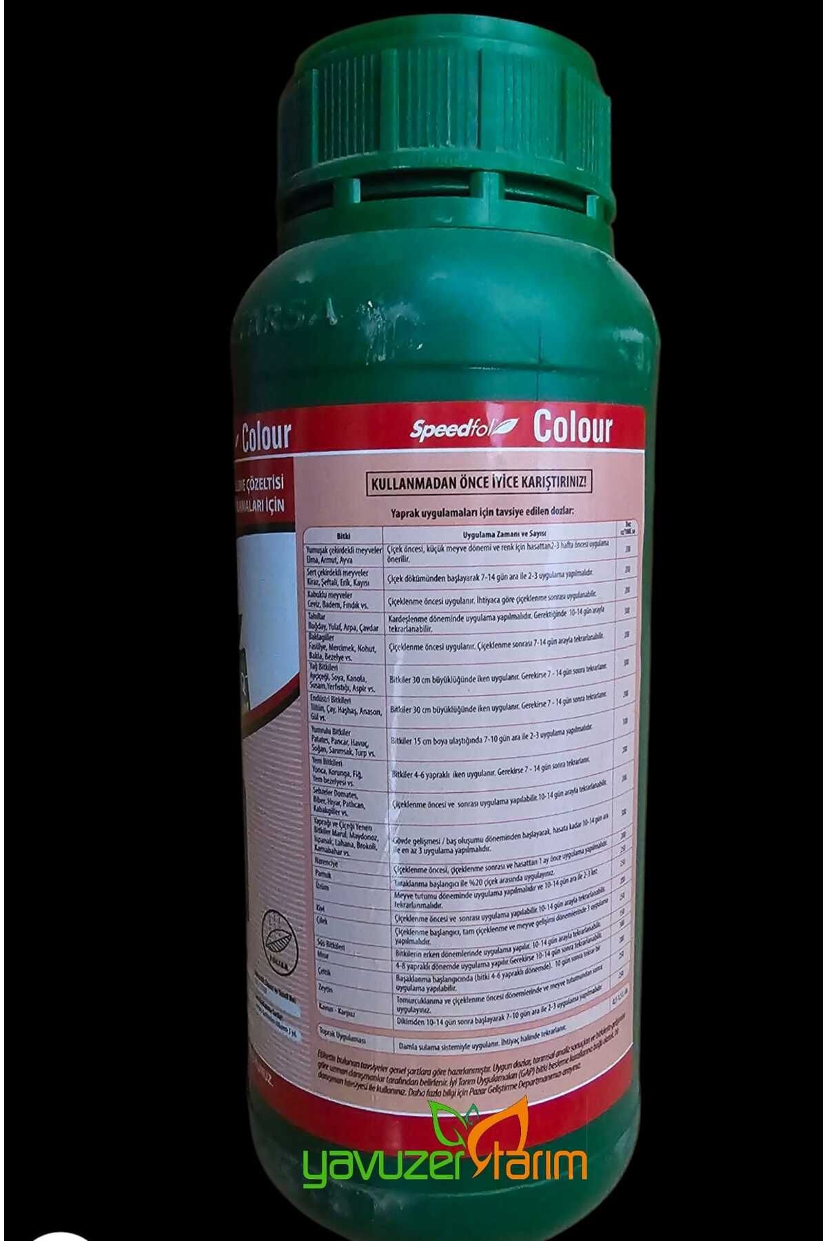 speedfol Color Ec Fertilizer Yaprak Gübresi Azot, Fosfor, Kalsiyumlu Gübre 1 Lt