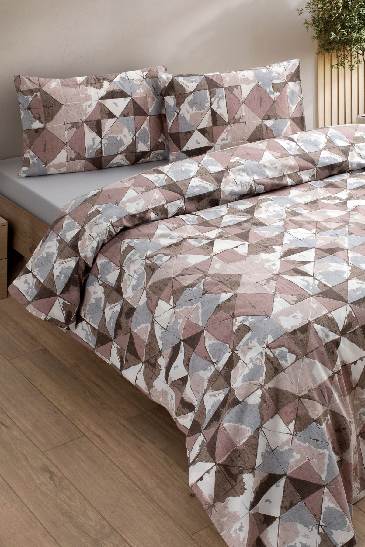 Formeya-Lovely Patterned Single Duvet Cover Set - Single Duvet Cover Set with Elastic Sheet 4