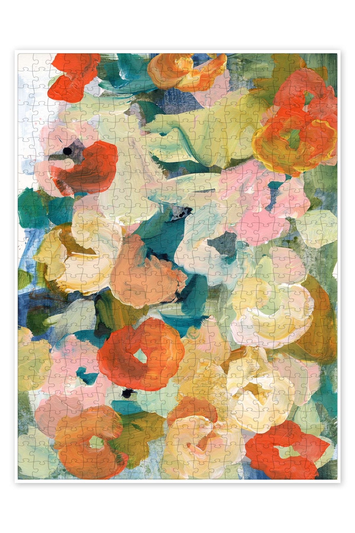 Jeronkarji Çiçekler II 500 Parça Puzzle Yapboz Bohem Soyut Sanat Temalı