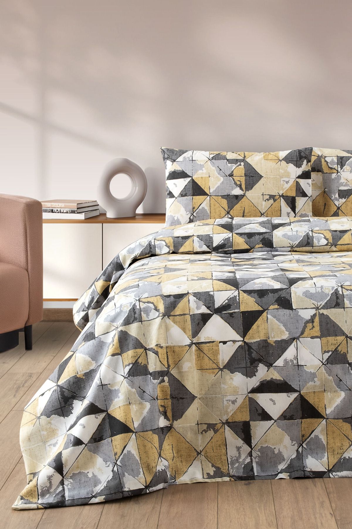 Formeya-Lovely Patterned Single Duvet Cover Set - Single Duvet Cover Set with Elastic Sheet 4