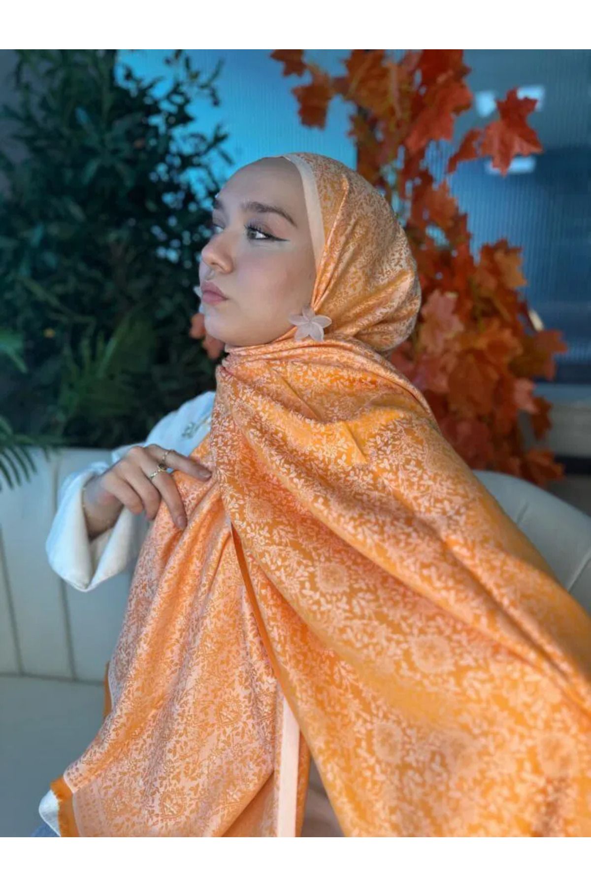 Oxygen Scarfs Mihri Etnik Desen Kaşmir Şal 321456