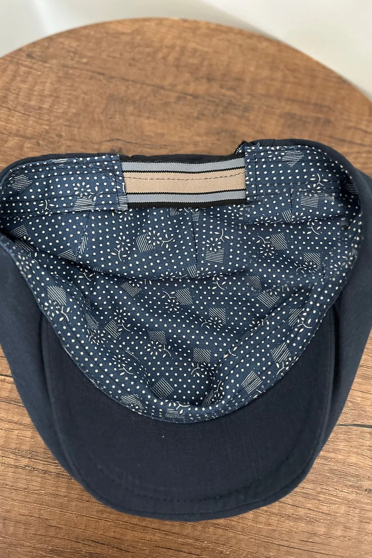 Belifanti Collection Yazlık Keten London Şapka Kasket Lacivert görsel 2