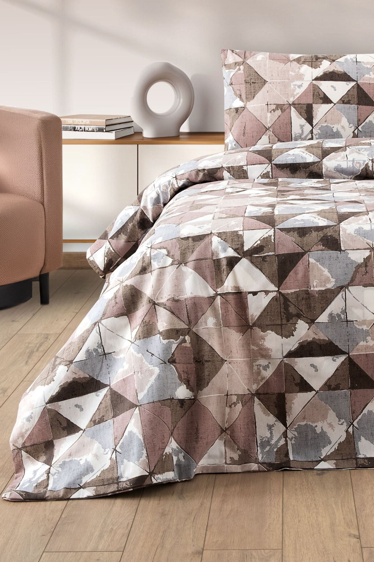 Formeya-Lovely Patterned Single Duvet Cover Set - Single Duvet Cover Set with Elastic Sheet 5