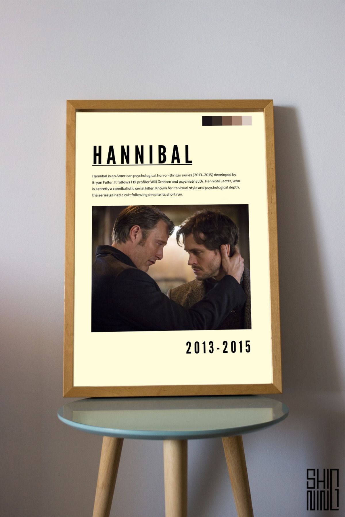 Home Çerçeveli "Hannibal" Dizi Tasarım Tablo - Duvar Dekorasyon
