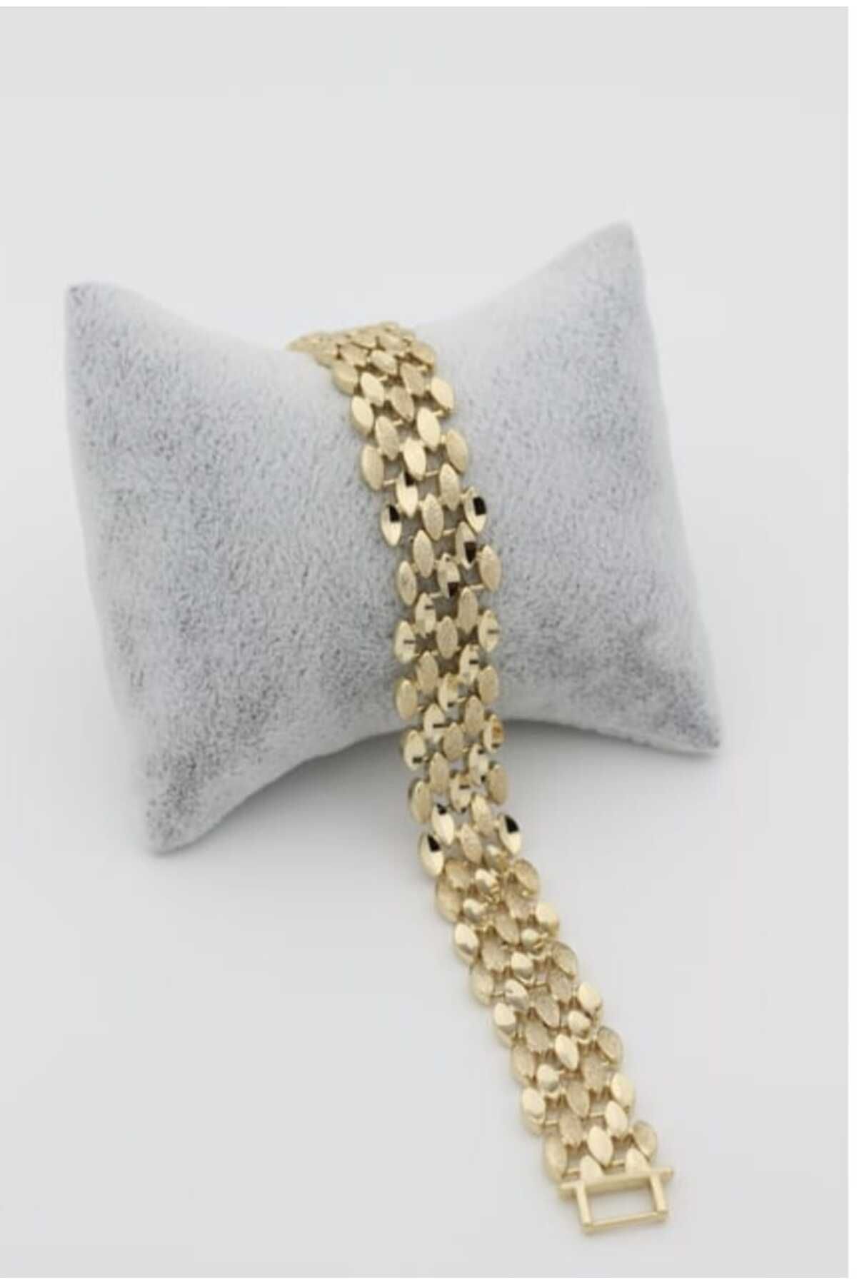 XUPING JEWELRY 14 Ayar Altın Kaplama,stil Incisi/ Baklava Model Bileklik
